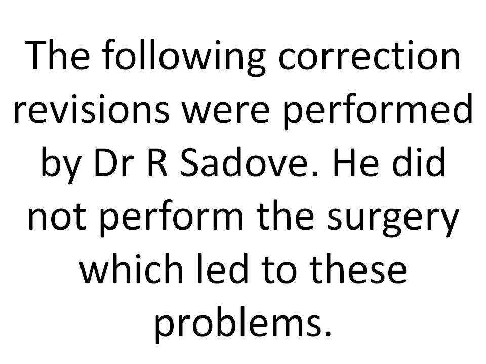 Correction of Implant Problems Performed by Another Surgeon Surgery